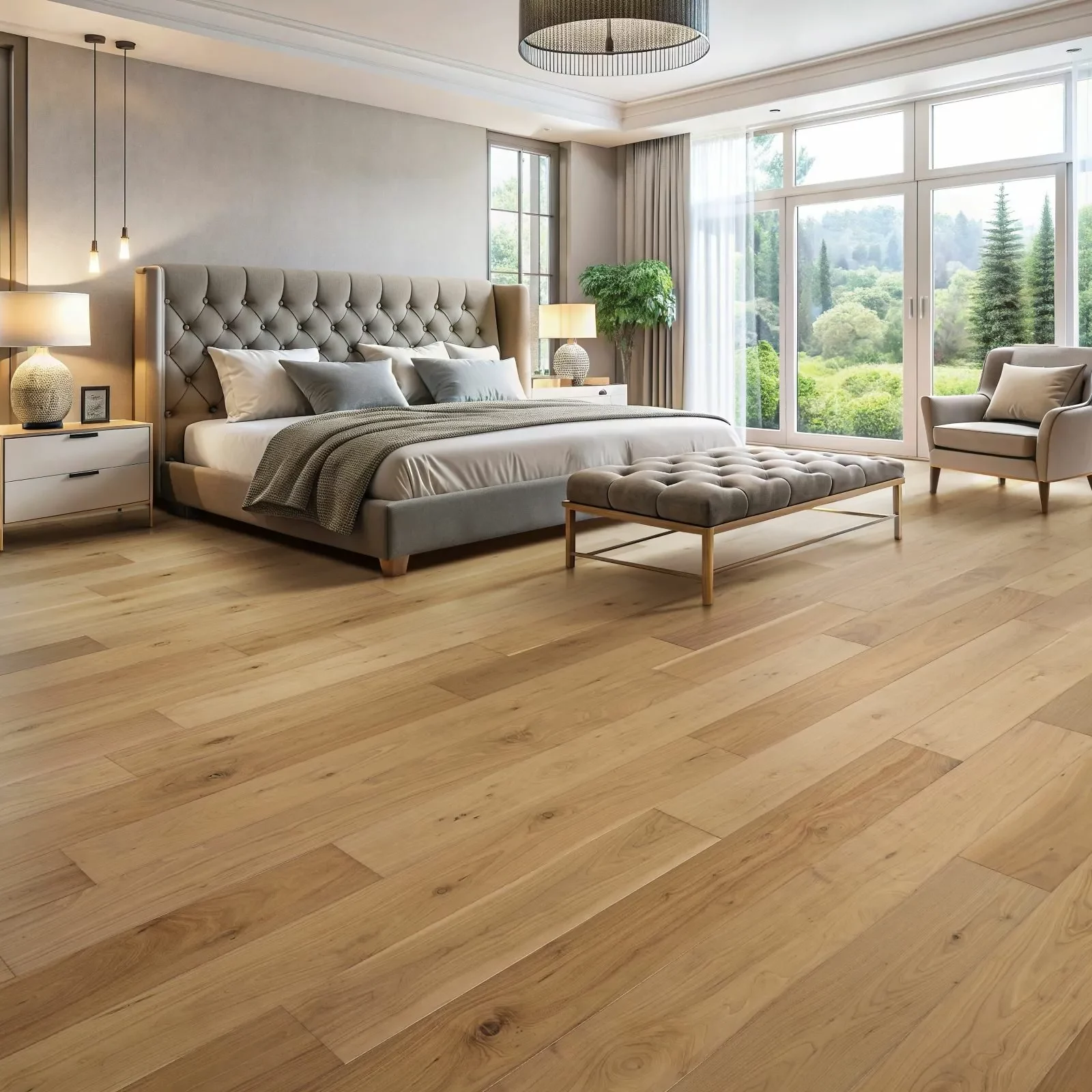 Bedroom Hardwood Flooring | SCI Floor Covering